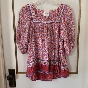 Knox Rose Boho Floral Top